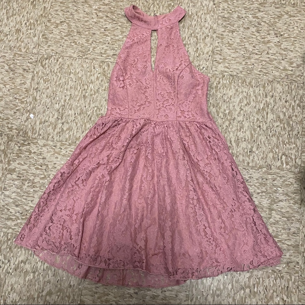 A mauve floral dress brand new